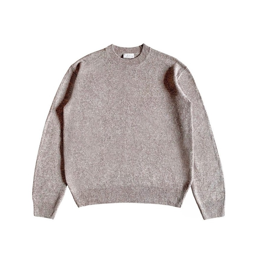 Laine wool blend knitted sweater shattered beige knit knitwear