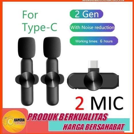 Premium Microphone Clip On Wireless Uhf Dual Mic Portable Mic For Iphone And Android Smartphone Cond