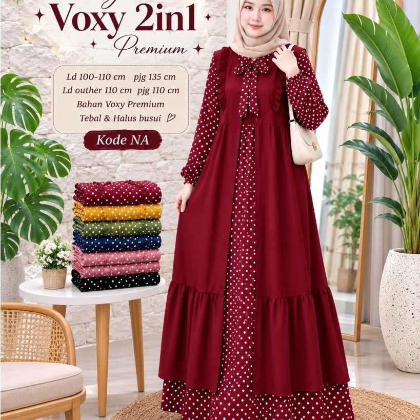 READY Gamis voxy premium busui kode Na