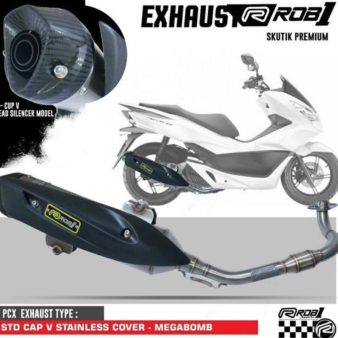 kenalpot std racing rob1 pcx 150