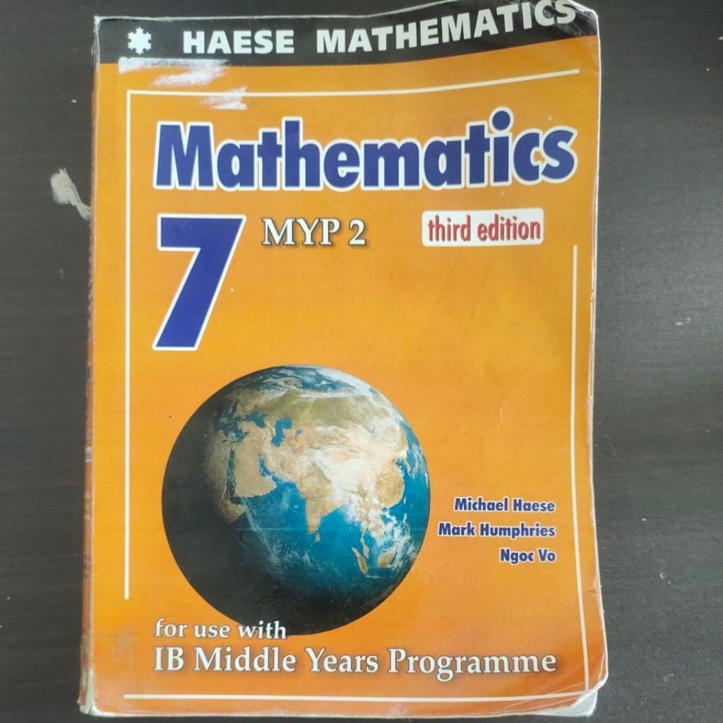 Colour PHOTOCOPY Haese Mathematics 7 (MYP 2) THIRD EDITION