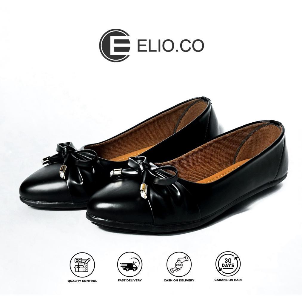 Sales Elio-Z03 Sepatu Wanita Flat Ballerina Model Pita Pretty Terbaru