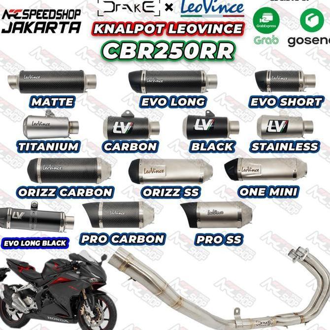 KNALPOT LEOVINCE LV ONE MINI HEADER DRAKE R9 Honda CBR250RR