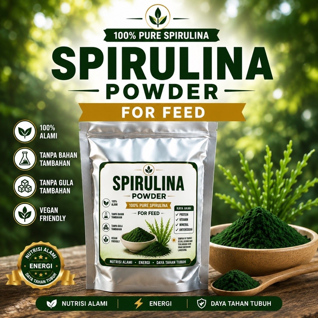 SPIRULINA POWDER 10 GRAM / Spirulina powder 10gr/ bubuk spirulina