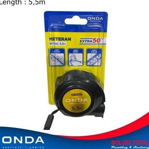 Meteran Otomatis ONDA MT M-TUL 5 Meter Ukur MT M-TUL 5 M / Meter