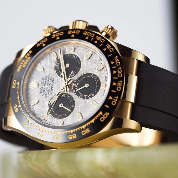 TERBARU [DAYTONA]100% ASLI JAM TANGAN ROLEX PRIA ROLEX DAYTONA M116518LN-0076 40MM METEORITE DIAL CH