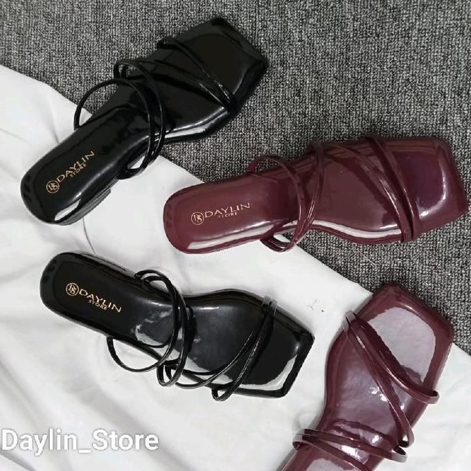 nevada_jars - daylin_store - inara sandal wanita heels 1 cm sol karet