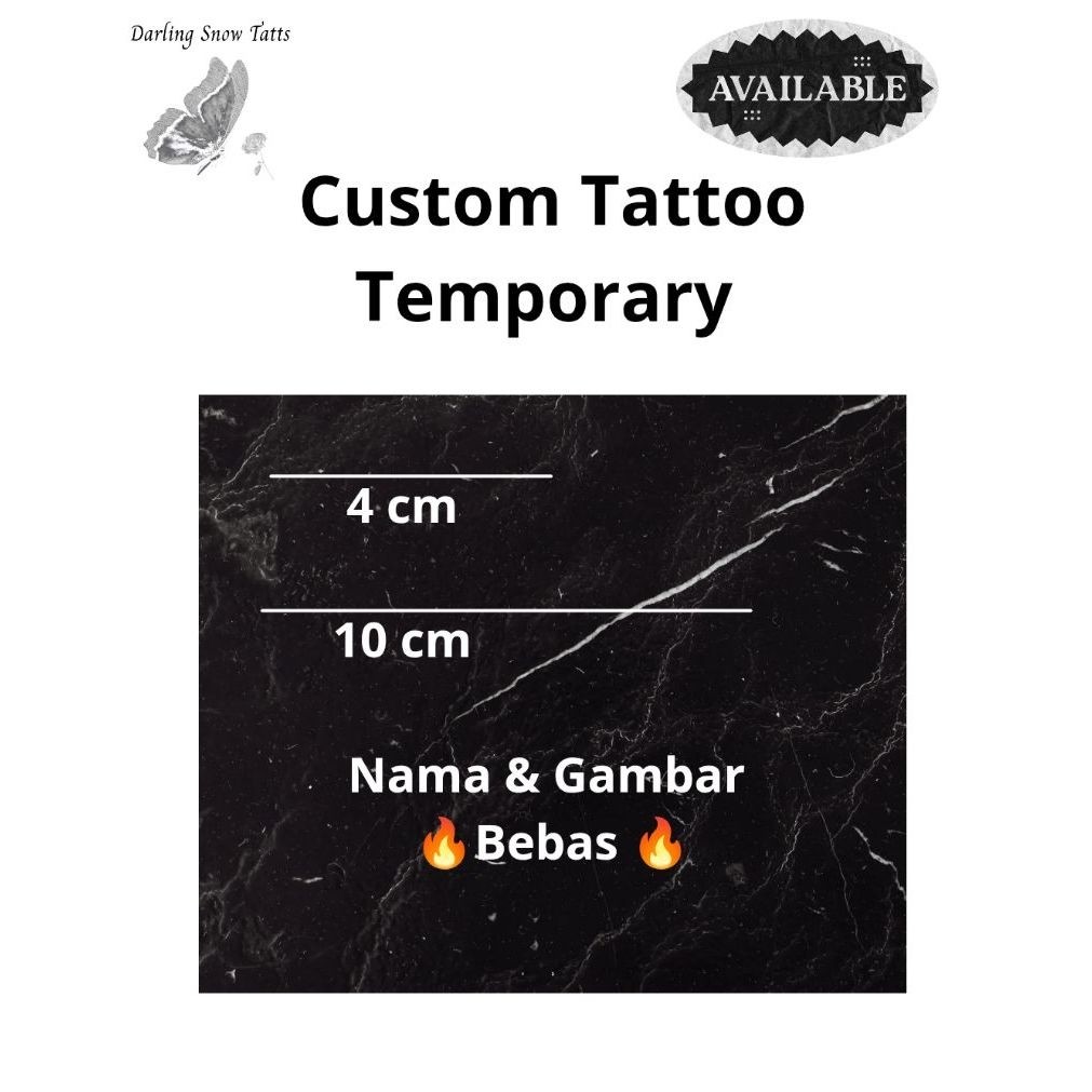Custom Tattoo Temporary DST