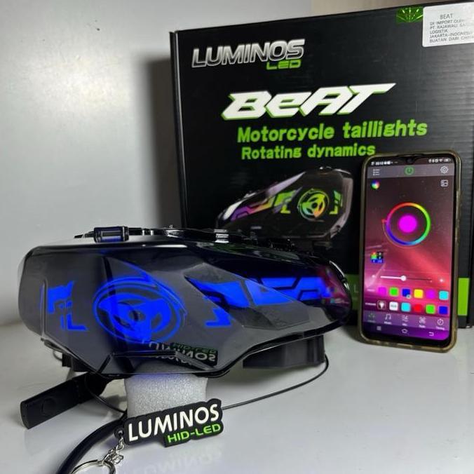 lampu rem stoplamp beat 2020-2024 new stoplamp RGB App model lazy saringgan orinal luminos Motorcycl