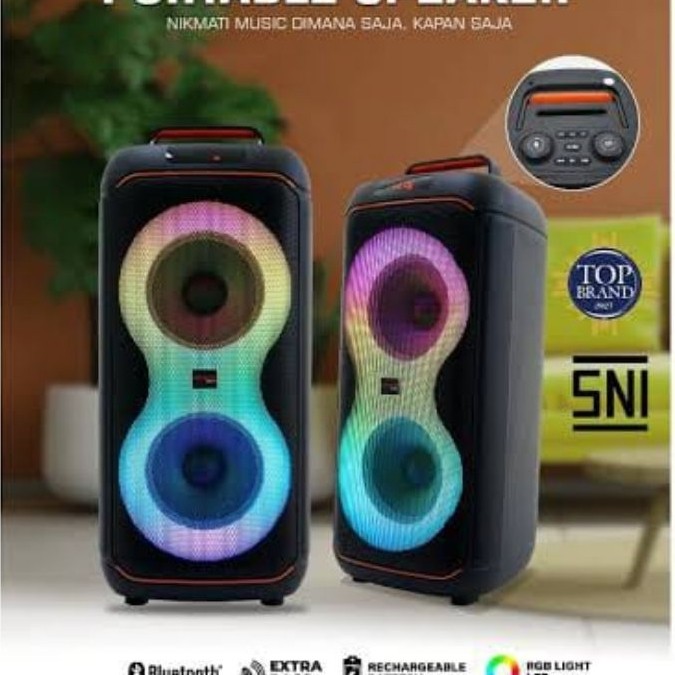 Speaker Advance K8DA K6D K8B K8D PORTABLE BLUETOOTH SUARA SUPER MANTAP BERGARANSI