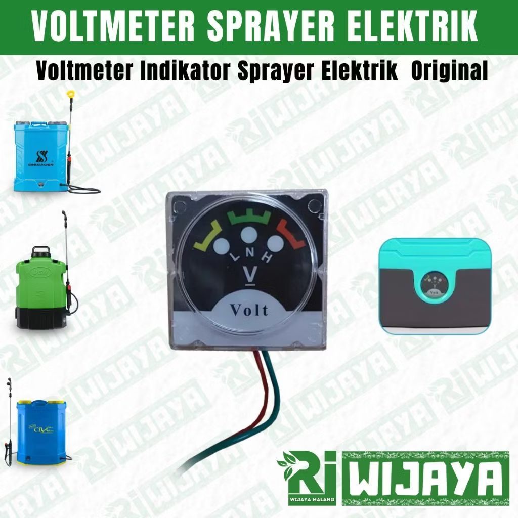 VOLTMETER SPRAYER / INDIKATOR BATERAI SPRAYER ELEKTRIK / LAMPU INDIKATOR BATERAI TANGKI CAS