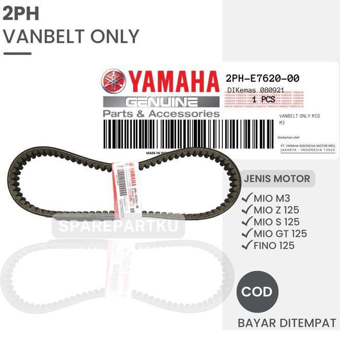 MALAV 2PH VANBELT YAMAHA MIO M3 / XRIDE 125 / SOUL GT 125 / FINO F1 / FANBEL / PENBEL / PANBEL ONLY 