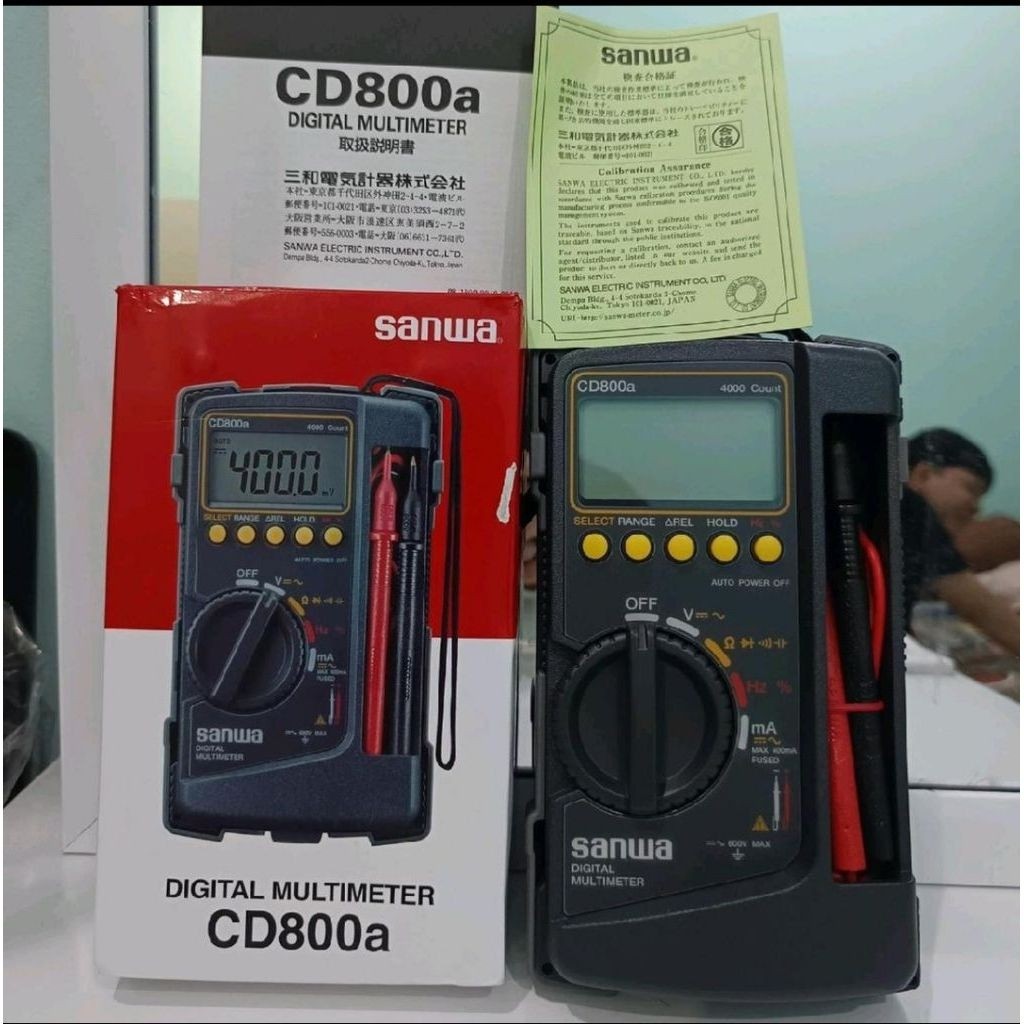 MULTI TESTER SANWA CD800A MULTIMETER AVOMETER DIGITAL SANWA CD800A CD800