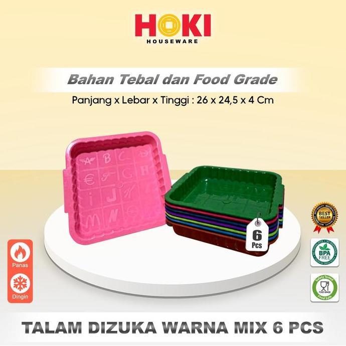 (6PCS) TALAM DIZUKA / NAMPAN PLASTIK / NAMPAN MURAH / NAMPAN SERBAGUNA / TALAM SERBAGUNA / TALAM PLA