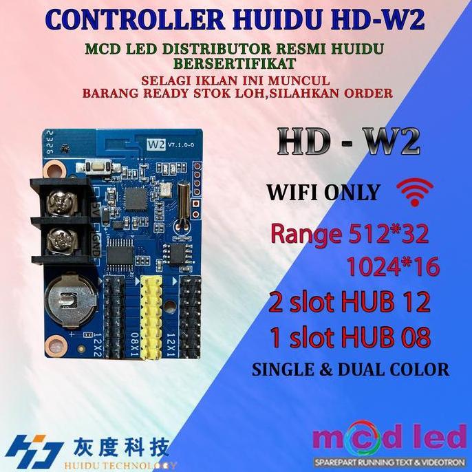 Panasogod- Kontroler Running Text Huidu Hd W00 Hd W Hd W03 Hd W04 Satu Rna