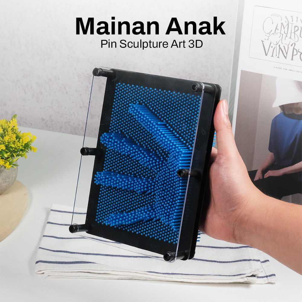 Pinart Mainan Anak Edukatif Pin Sculpture Art 3D Unik - FD-P3 Original 99 Square