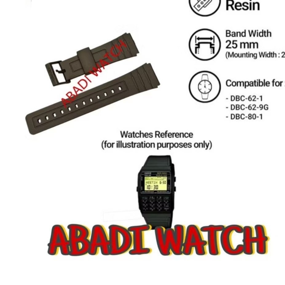 Tali Strap DBC-62 / DBC-80 25mm Black Resin