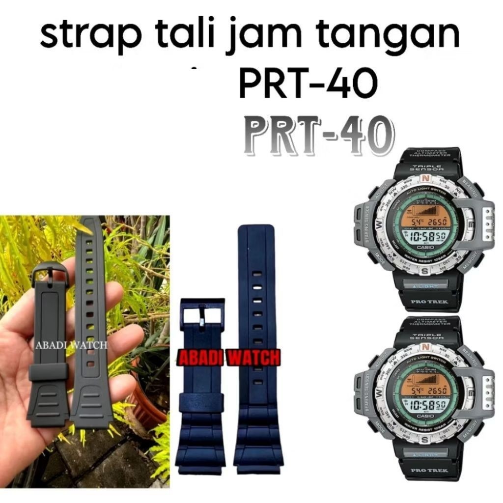 STRAP TALI JAM TANGAN BAHAN RUBBER PRT40 PRT 40 PRT-40 PROTREK 40