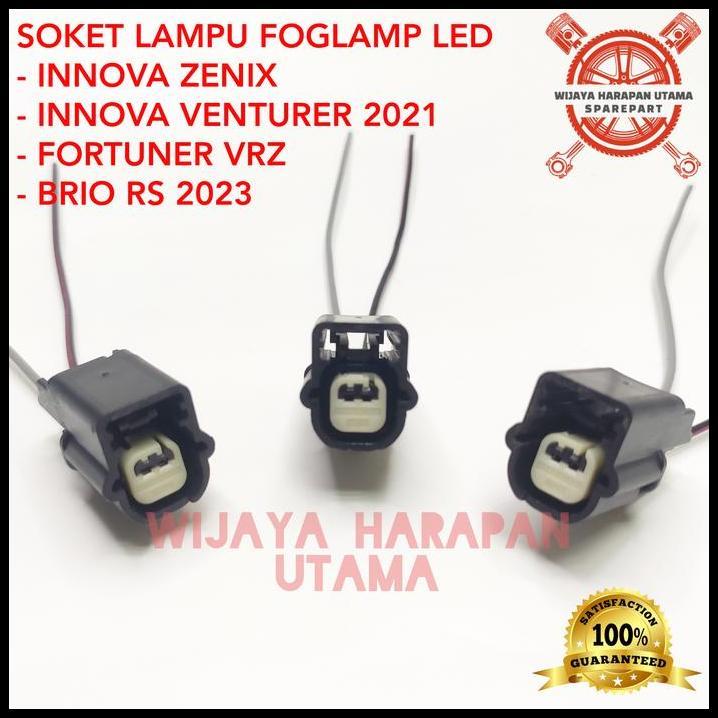 DISKON SOKET LAMPU FOGLAMP LED FORTUNER VRZ 2021 INNOVA ZENIX VENTURER BRIO 