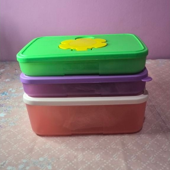 Tissue Box Tupperware Original // kotak tisu – 1 pcs (2 ukuran berbeda)