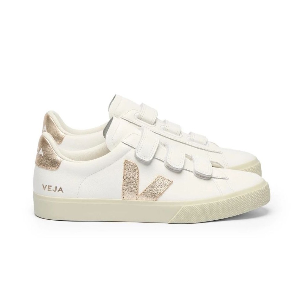 Veja Recife Leather White Platine Womens