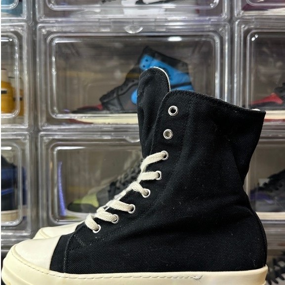 RICK OWENS DRKSHDW RAMONES DENIM HIGH SNEAKERS , RICK OWENS DRKSHDW  , RICK OWENS HIGH , SNEAKERS IT