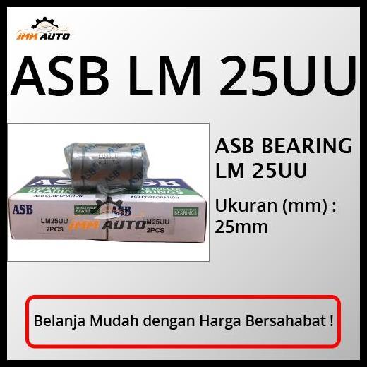 TERLARIS BEARING ASB LM 25UU LINEAR BEARING / LM25UU LINEAR BUSHING ASB BUSHING 
