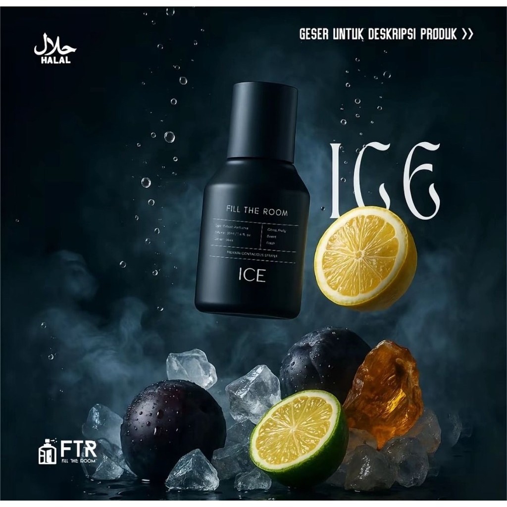 FTR ICE Series Extrait De Parfum 35 ML - Parfum Pria Wangi Tahan Lama - Long Lasting - Extrait Parfu