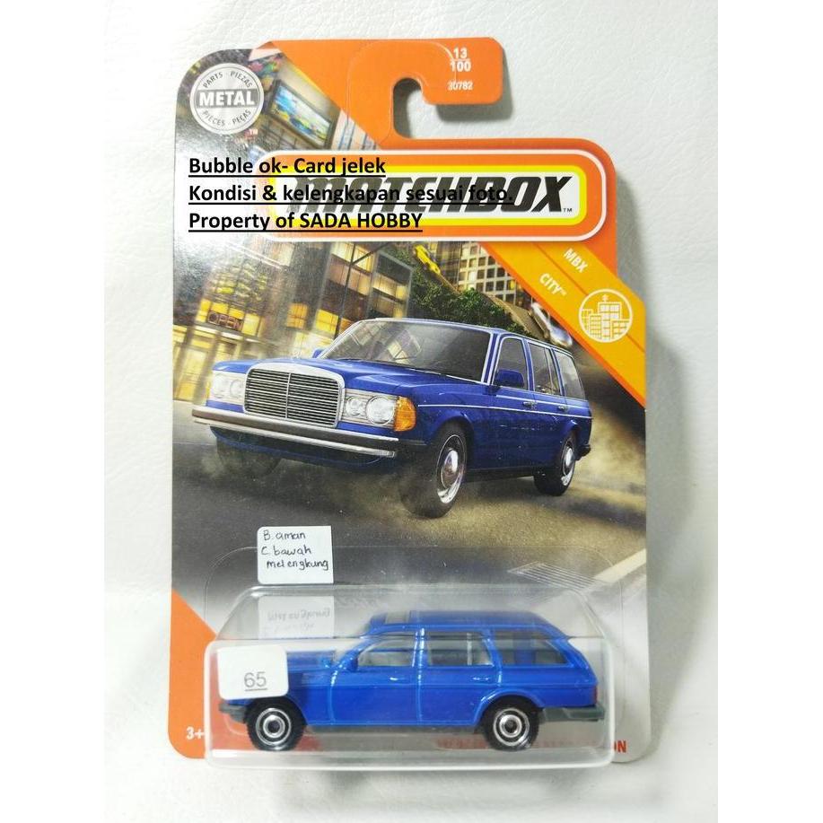 MATCHBOX MERCEDES BENZ S123 STATION WAGON BIRU HS99