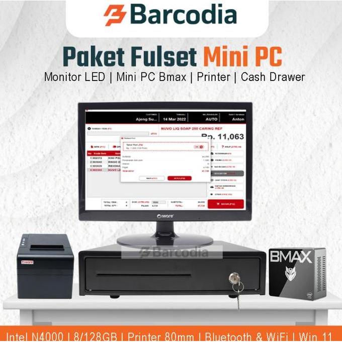 SALE Paket Komputer / PC Mini Kasir full set