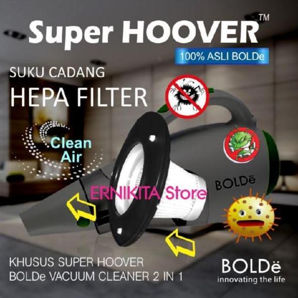 HEPA Filter Vacuum BOLDe SUPER HOOVER Cyclone Asli Washable