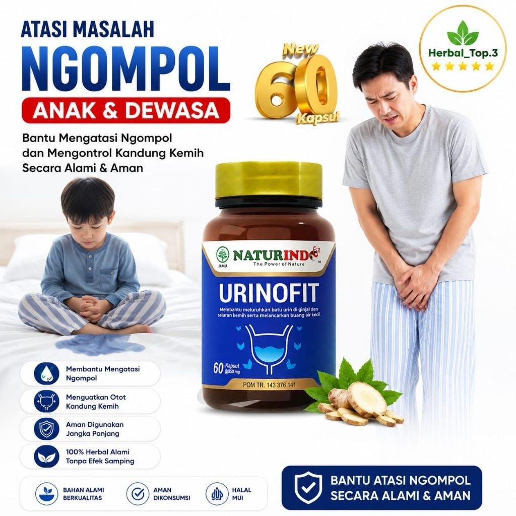 NGOMPOL Obat Herbal Ngompol Anak Anak & Dewasa Anyang Anyangan Beser