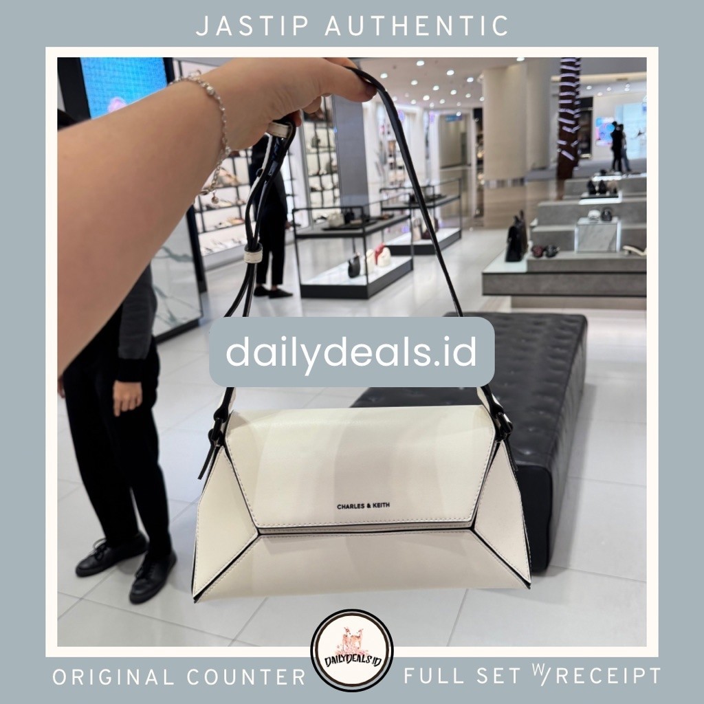 #2-20781907 Nasrin Shoulder - Jast[p] CK ORIGINAL COUNTER #2-20781907-1 GEOMETRIC BAG TAS STORE AUTH