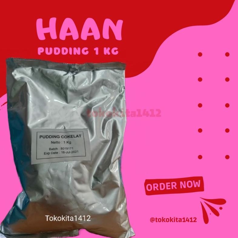 [KANNA] HAAN Pudding Powder Instant Mix Coklat 1 kg Bubuk Puding Kiloan