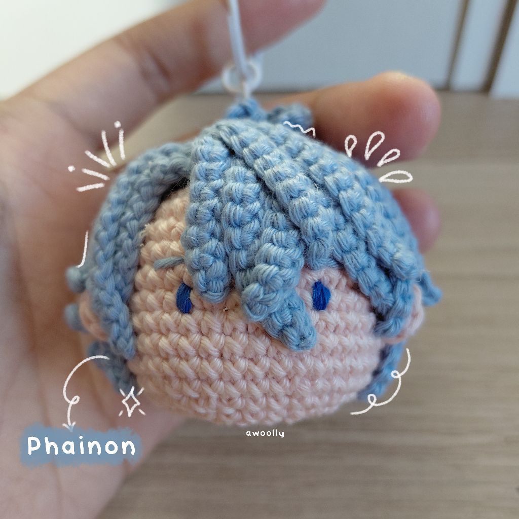 Gantungan Kunci Phainon HSR Crochet Phainon Keychain