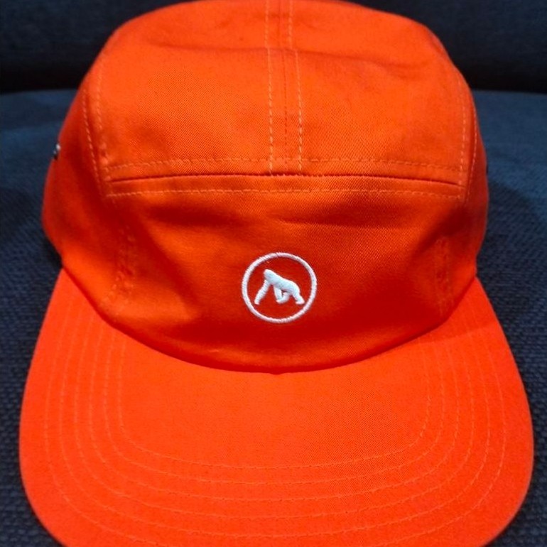 Topi XLARGE Original Orange 5-Panel Camp Cap - Streetwear Casual