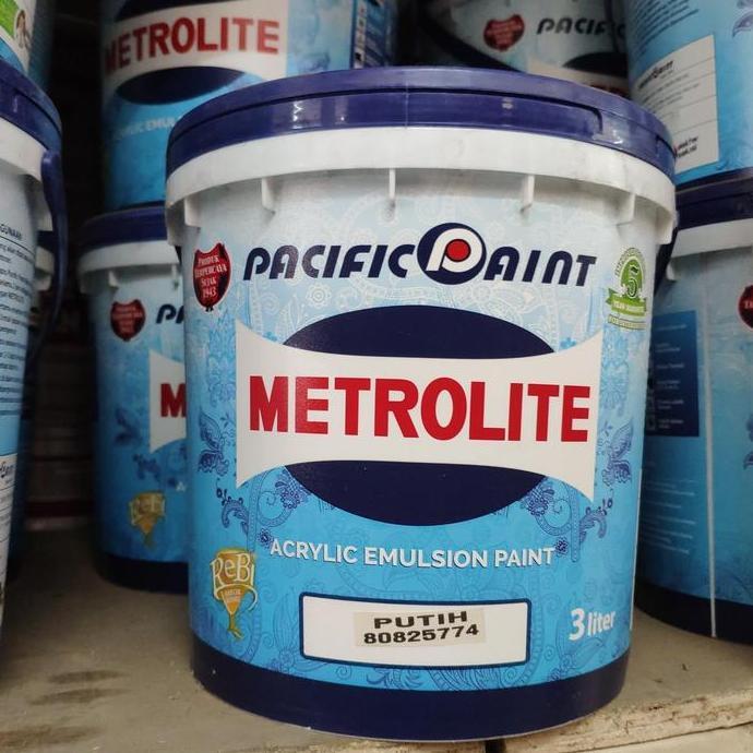 Handal- New- Cat Metrolite Putih 25Kg (16L) Cat Tembok Metrolite Putih