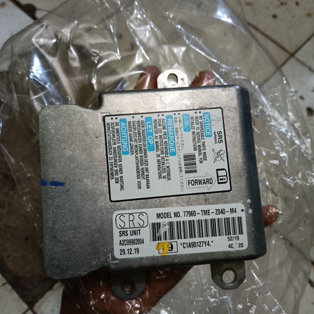 Modul Ecu Computer SRS Airbag Honda Crv Turbo Original