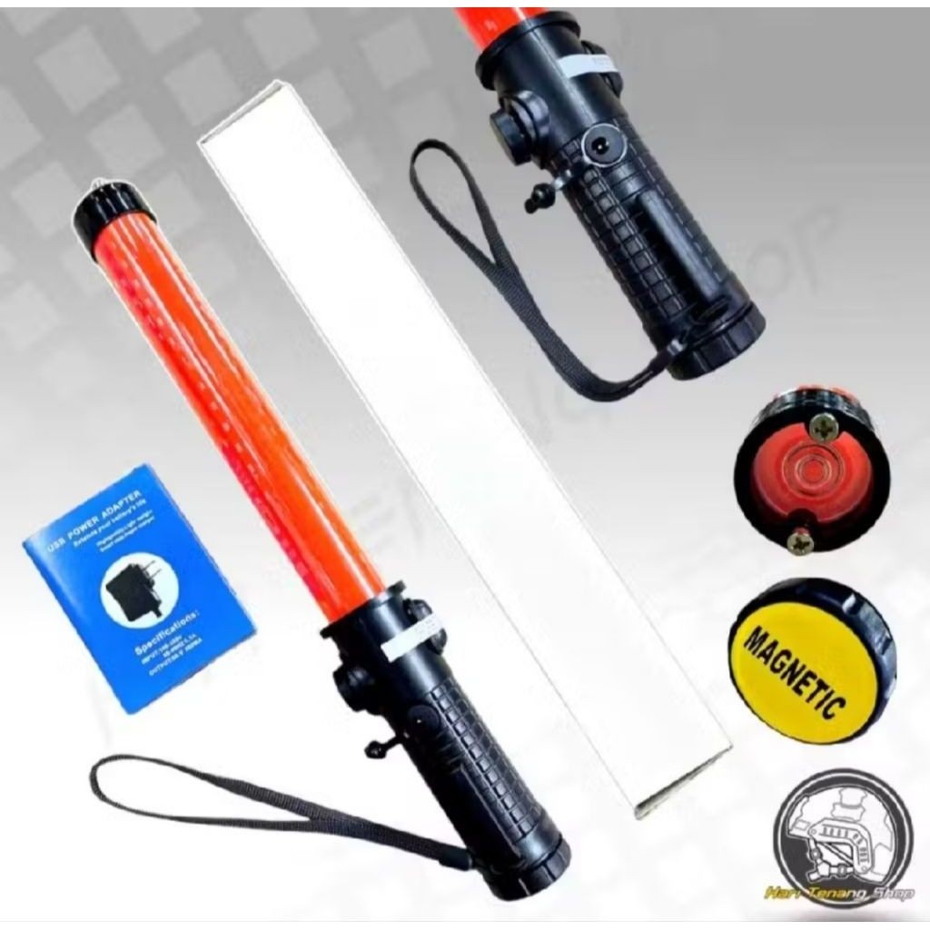 lampu lalulintas bisa di cas/charger lampu parkir police multi+senter