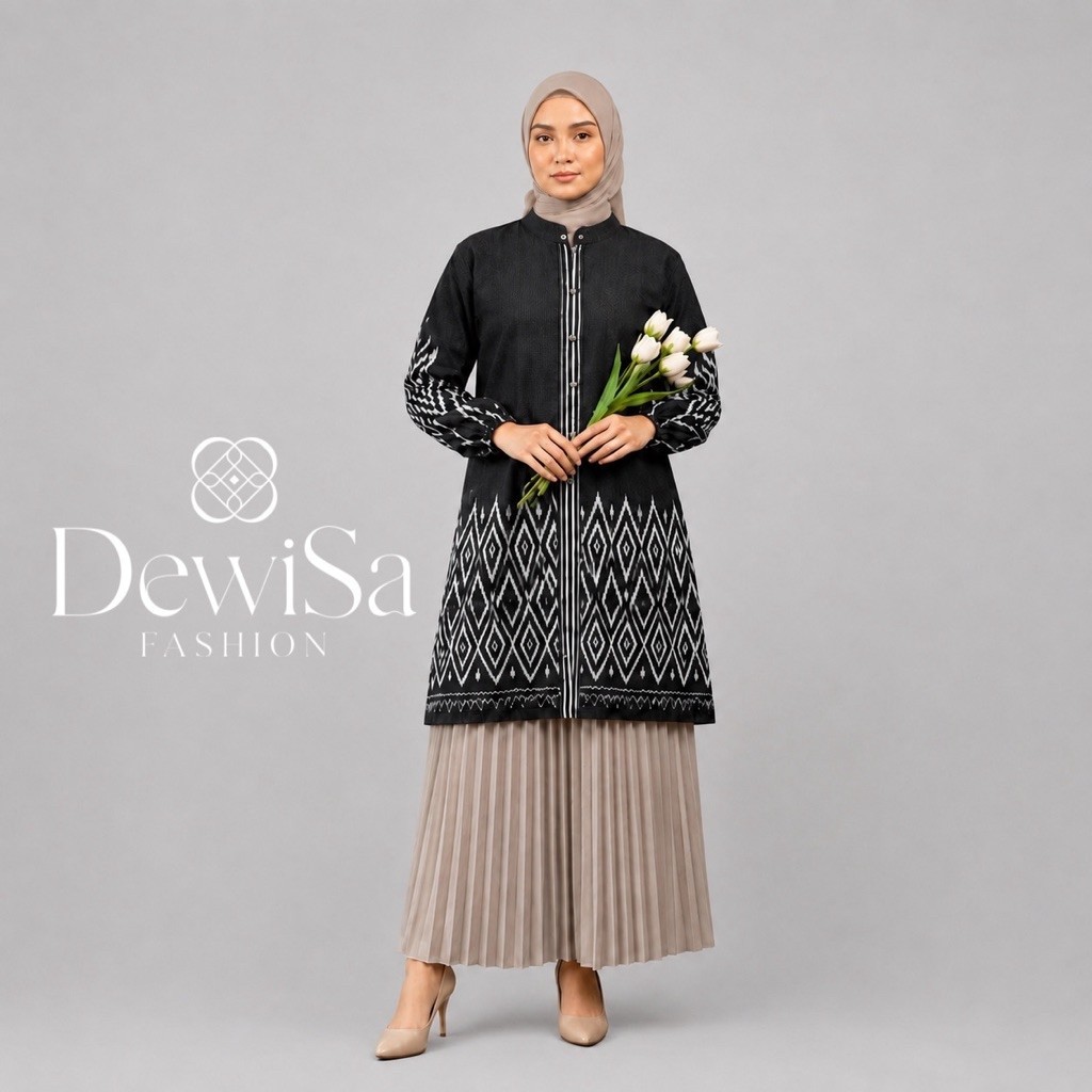 [TENUN ETNIK] Tunik Tenun Outer Tenun Atasan Wanita