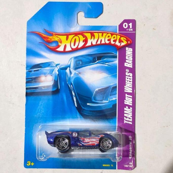 HOT WHEELS CHAPARRAL 2 D 2D BIRU 2008 HW RACING RARE FTS99
