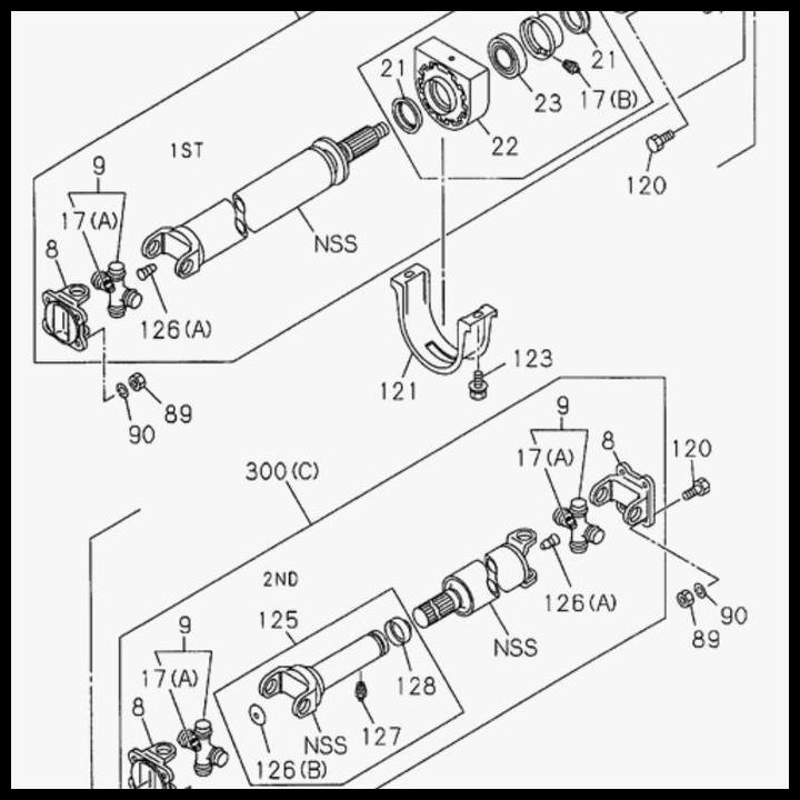TERBARU YOKE SLEEVE YOKE KOPEL PROPELLER SHAFT ISUZU PANTHER 2.3 