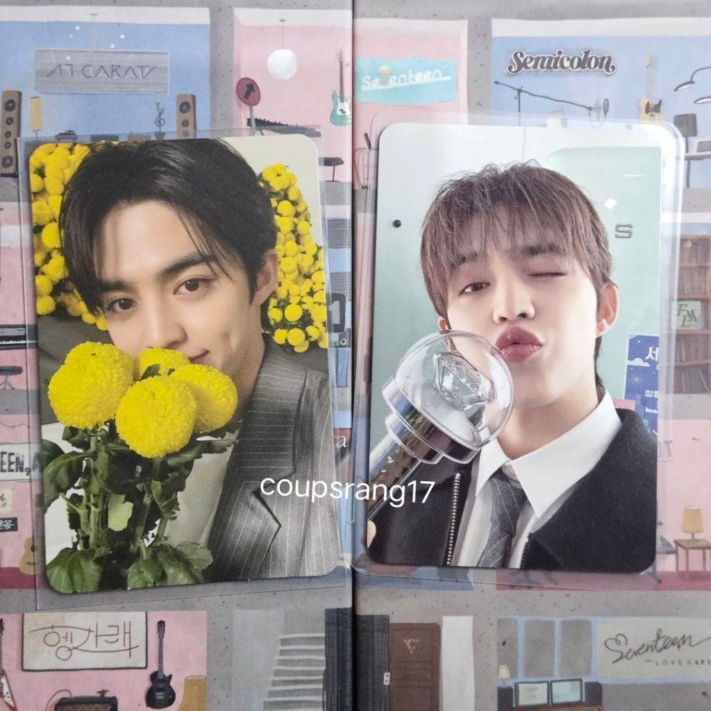 (cek deskripsi) PHOTOCARD OFFICIAL SEVENTEEN SCOUPS YOUR CHOICE BUNGA CARZONE