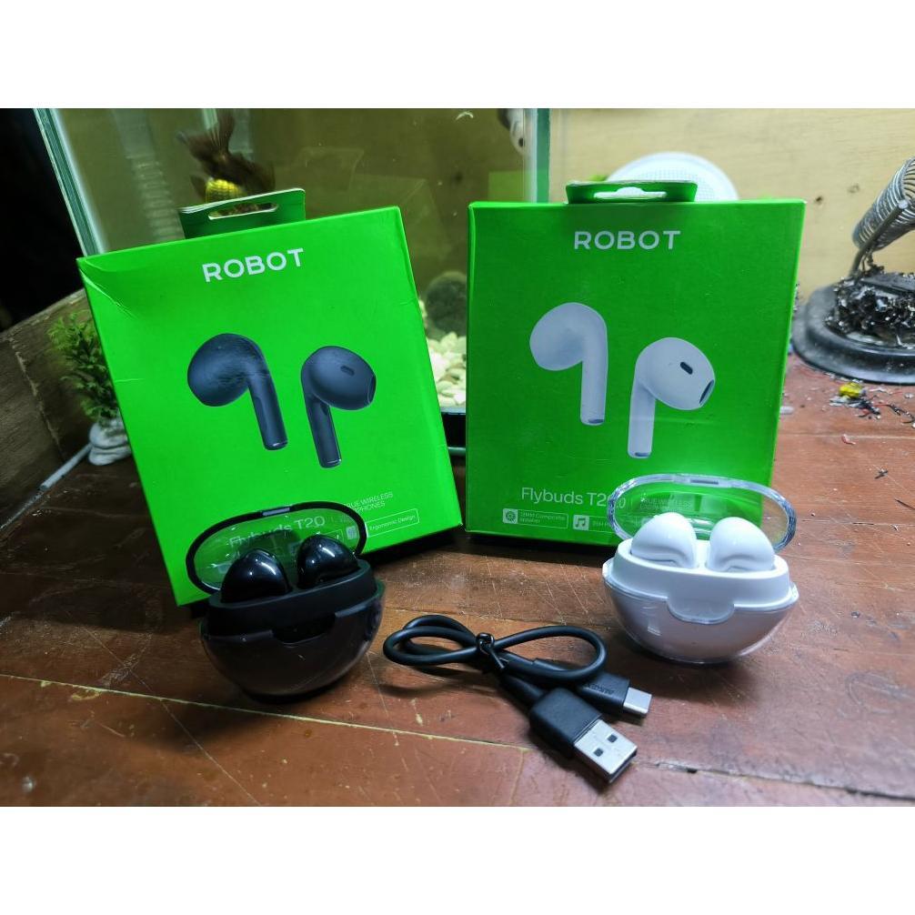 ROBOT Flybuds T20 Headset Earphone Tws Bluetooth