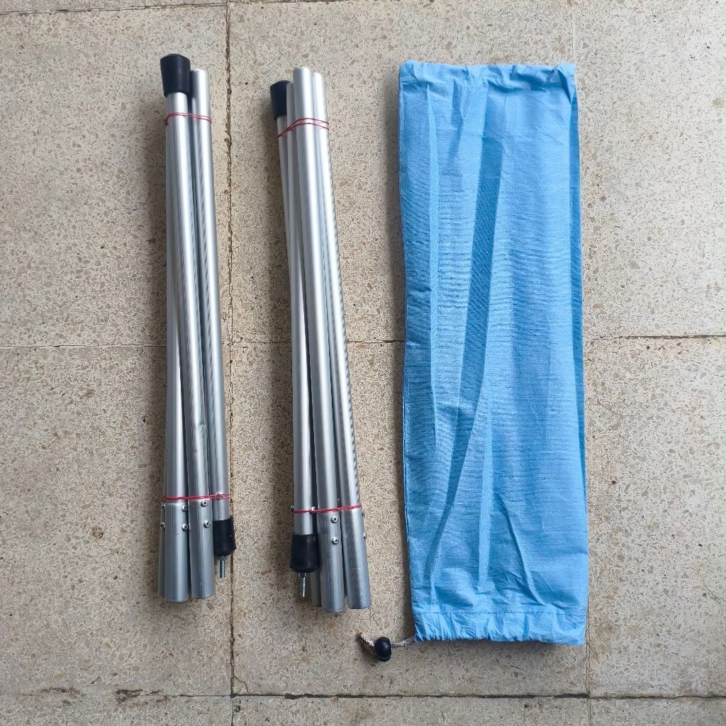 2 Pcs Tiang Flysheet Tent Awning / Flysheet Pole Tiang Frame Flysheet