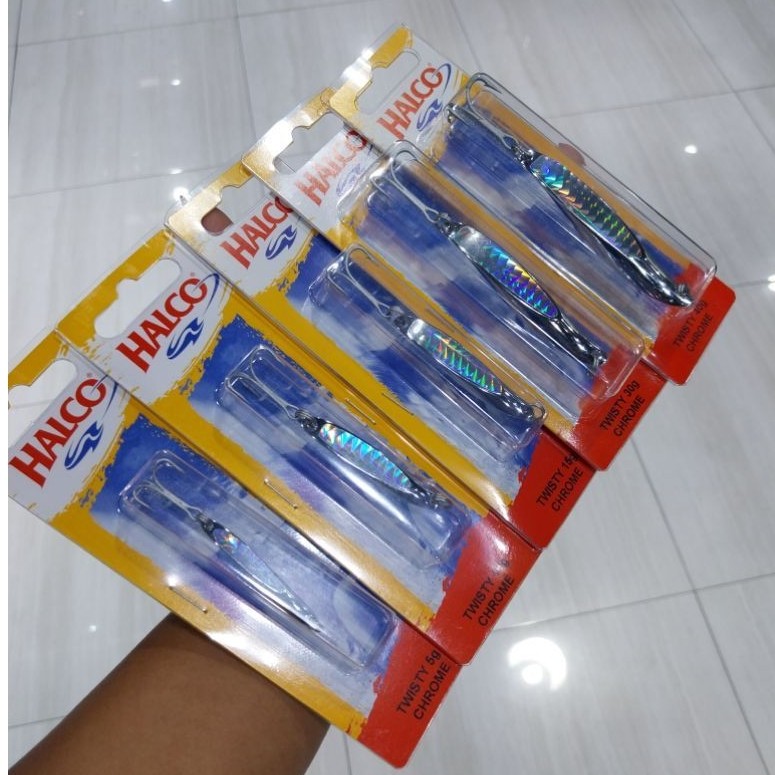 UMPAN HALCO SPOON TWISTY CHROME ALL SIZE / Umpan Spoon Tenggirian Terbaik Original Halco Australia /