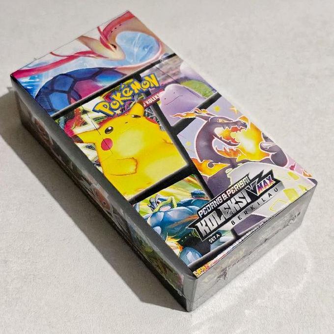 Kartu Pokemon Koleksi VMAX Berkilau Set A SC3a Pedang & Perisai Booster Box 20 Pack TCG