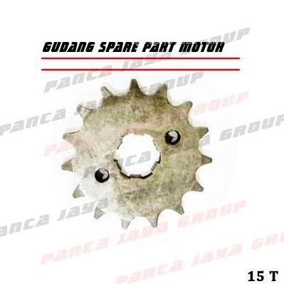 GEAR DEPAN 428 15 THUNDER NEW 125 CB TS125 TS-125 FR80 FR-80 SATRIA FU PREMIUM