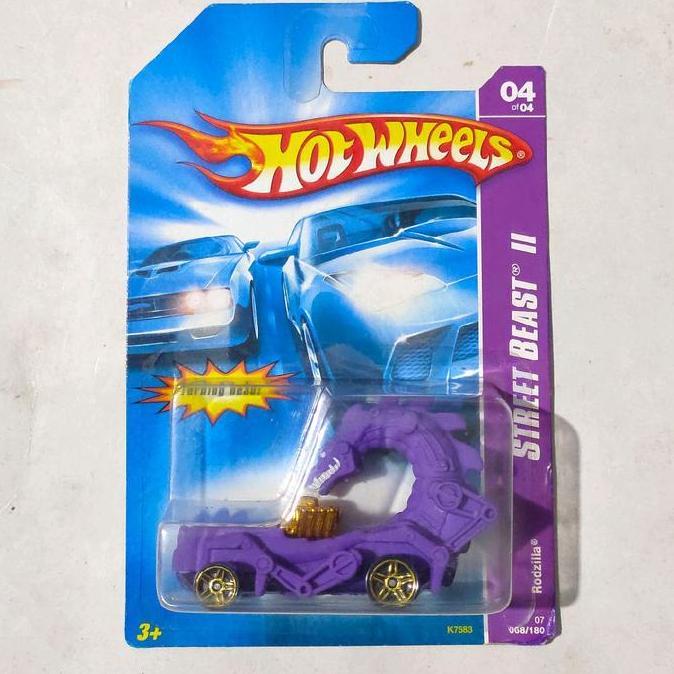 HOTWHEELS HOT WHEELS RODZILLA UNGU 2007 STREET BEAST II RARE FTS99