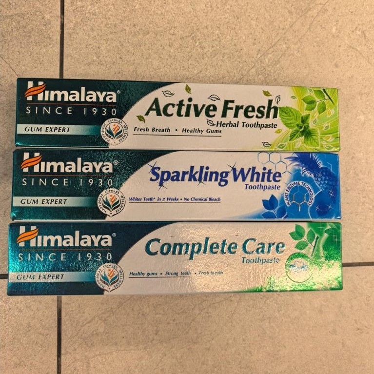 ODOL GIGI HIMALAYA. PASTA GIGI HIMALAYA. HIMALAYA TOOTHPASTE SPARKLING WHITE. HIMALAYA COMPLETE CARE
